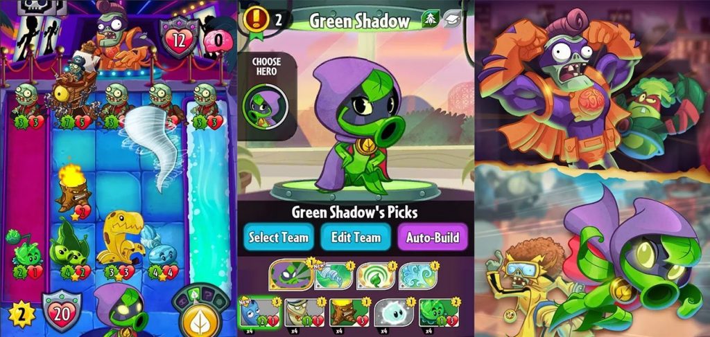 Plants vs. Zombies Heroes, A Mobile Collectible Card-Based Strategy Game  Pitting Superhero Plants Against Zombies